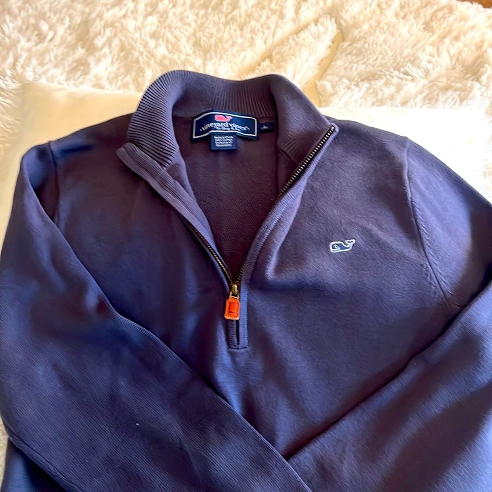Boys Vineyard Vines Cotton 1/4 Zip Sweater